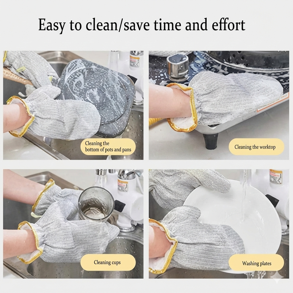 Steel Wire Dishwashing Gloves